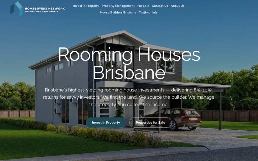 Homebuyers Network website homepage